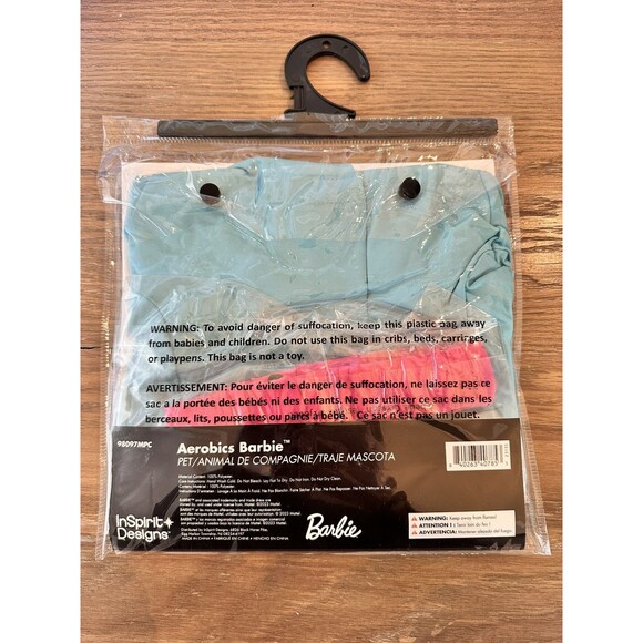 Aerobics Barbie Pet Dog Halloween Costume Outfit Clothes Size Medium 18-28 Lbs - Picture 3 of 3